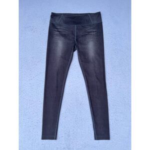 Womens Lole Dark Jean Look Yoga Athletic‎ Wicking Pants Leggings Size Medium EUC
